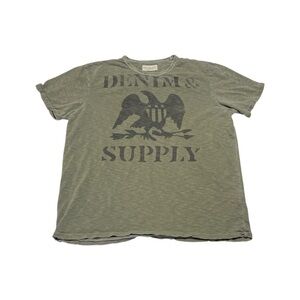 Denim and Supply Ralph Lauren Eagle Print T-Shirt Olive Men’s Size XL Preppy